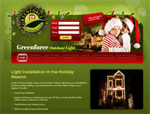 Tablet Screenshot of greenforceoutdoorlight.com